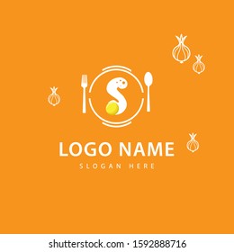 Initial letter S Cafe or restaurant logo