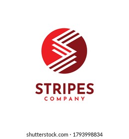 Initial Letter S with Circular Circle Stripes for Slice Success Street Split Solutions logo design