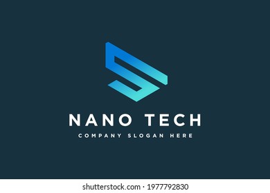 Initial letter S colorful logo design vector illustration. Letter S business and technology logos template element design