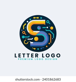 Initial Letter S Concept Logo Design vector Template