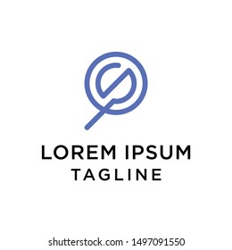Initial Letter s or font with magnifying glass vector logo template. This alphabet can be used for searching, discovery, find business.