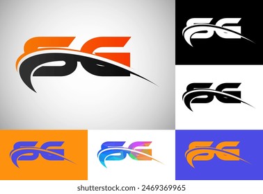 Letra inicial S G Logo Design. Símbolo De Alfabeto Gráfico Para Identidad Empresarial Corporativa