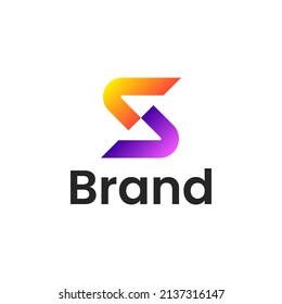 Initial Letter S gradient color Logo.