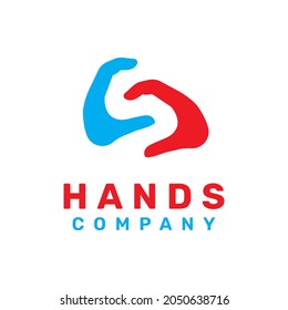 initial letter S hand logo design vector