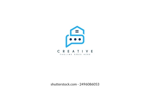 Ilustración vectorial inicial de diseño de logo de Letter S House Home.