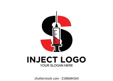 initial Letter S inject  logo