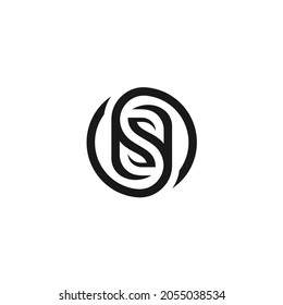 Initial Letter S Leaf Natural Simple Logo Design Inspiration