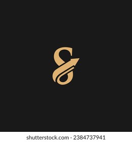 Initial letter S logo or S arrow logo vector design template Linked letter S logo design,
