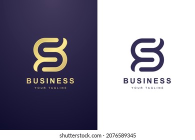 Initial Letter S Logo For Business or Media Company