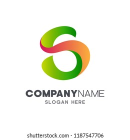initial letter S logo design