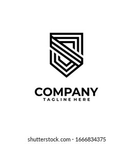initial letter S logo design vector inspiration