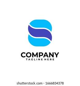 letra inicial Diseño del logotipo S inspiración vectorial