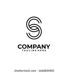 initial letter S logo design vector inspiration