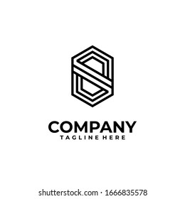 letra inicial Diseño del logotipo S inspiración vectorial