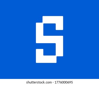 diseño del logotipo de la letra inicial S