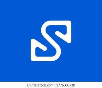 initial letter S logo design