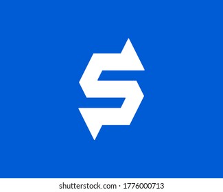 diseño del logotipo de la letra inicial S