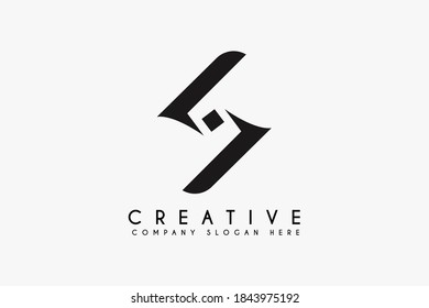 Initial letter S logo design vector illustration. Letter S icon design. Suitable for business and Technology logos,isolated on White background