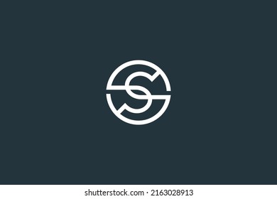 Plantilla del vector de diseño del logotipo de la letra inicial S