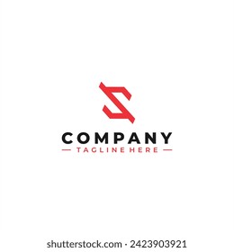 initial letter S logo design