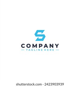 initial letter S logo design