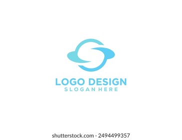 Plantilla inicial del diseño del logotipo de la letra s
