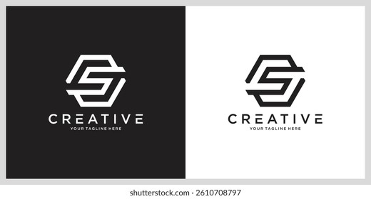 Initial letter S logo design inspiration vector template