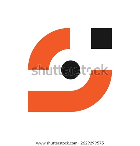 Initial letter s logo design or alphabet logo design symbol