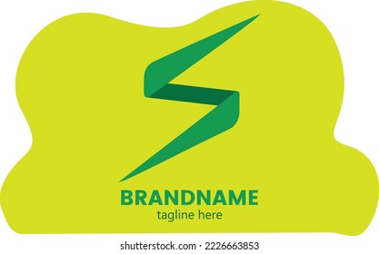 Initial letter s for logo. Flat Vector Logo Design Template Element.