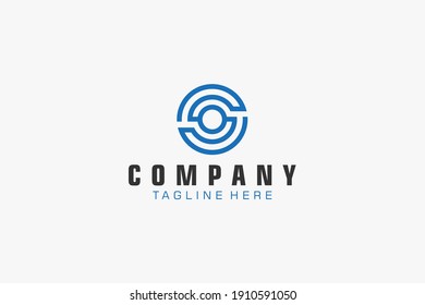 Initial Letter S Logo.  Geometric Hexagonal Line isolated. Usable for Business, Building and Technology Logos. Flat Vector Logo Design Template Element.