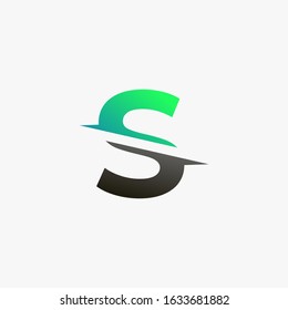 Initial letter S logo icon vector template