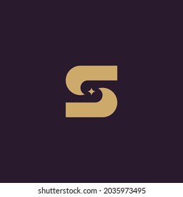 Logo-Icon-Konzept des Anfangsbuchstaben S Creative Minimal Alphabet Emblem Design Vorlage. Grafisches Symbol für Corporate Business Identity.Creative Vektorgrafik Element.