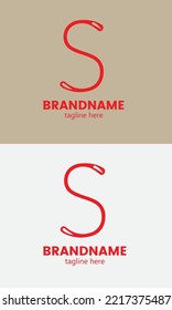 Initial Letter S Logo.  Letter S logo icon design template elements. Flat Vector Logo Design Template Element.