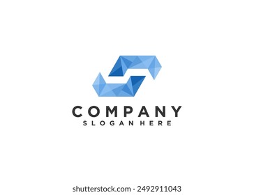 Vector de diseño de logotipo de letra inicial s