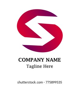 Initial Letter S Logo Icon. Material Design Logo