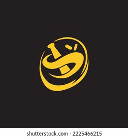 Initial letter S . logo illustration design