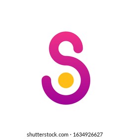 initial letter S logo modern sign template