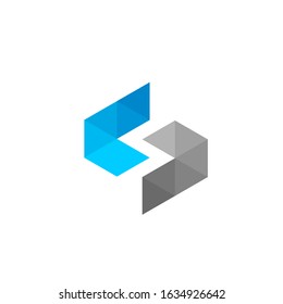 initial letter S logo modern sign template