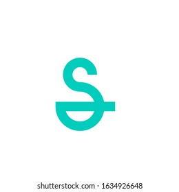 initial letter S logo modern sign template