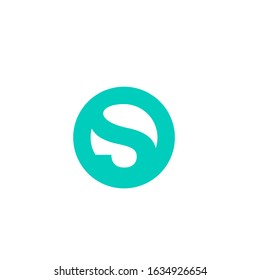 initial letter S logo modern sign template