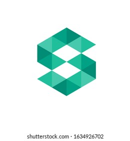 initial letter S logo modern sign template
