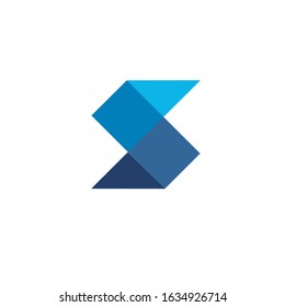 initial letter S logo modern sign template
