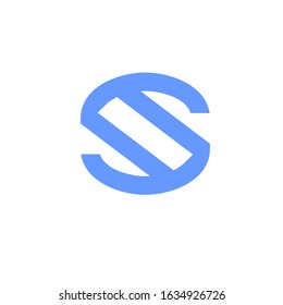 initial letter S logo modern sign template