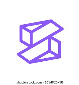 initial letter S logo modern sign template
