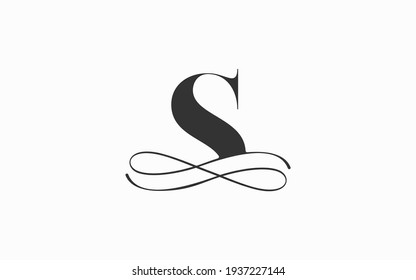 Initial Letter S logo monogram logo design element