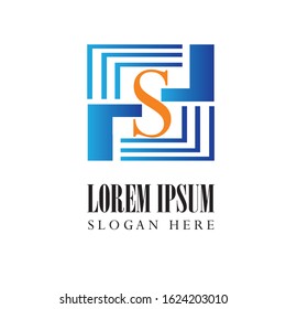 Initial Letter s Logo Template Design