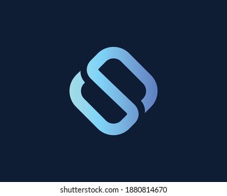Initial letter S logo template suitable for businesses and product names. This stylish logo design could be used for different purposes for a company, product, service or for all your ideas.