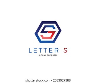 Diseño de la plantilla de logotipo de la letra inicial S