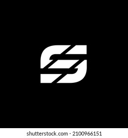 Diseño de la plantilla del logotipo de la letra inicial S