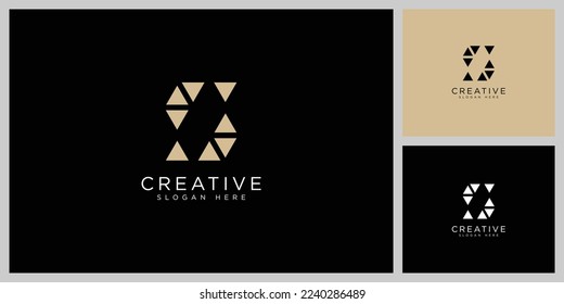 initial letter s logo vector design line style